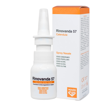 Spray nasale Rinovanda 57, decongestionante a base di Calendula